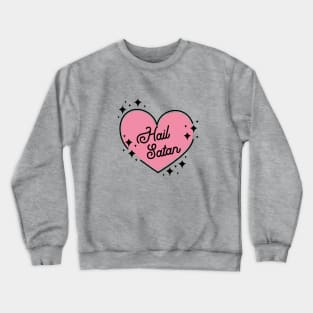 hail satan heart Crewneck Sweatshirt